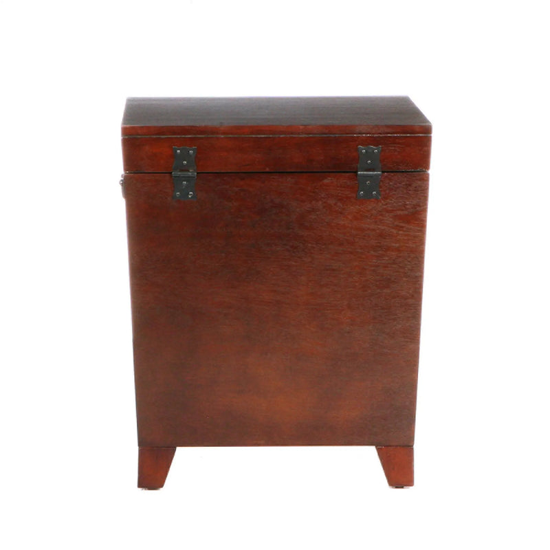 24" Brown Solid Wood And Manufactured Wood Square End Table Homeroots Living Room