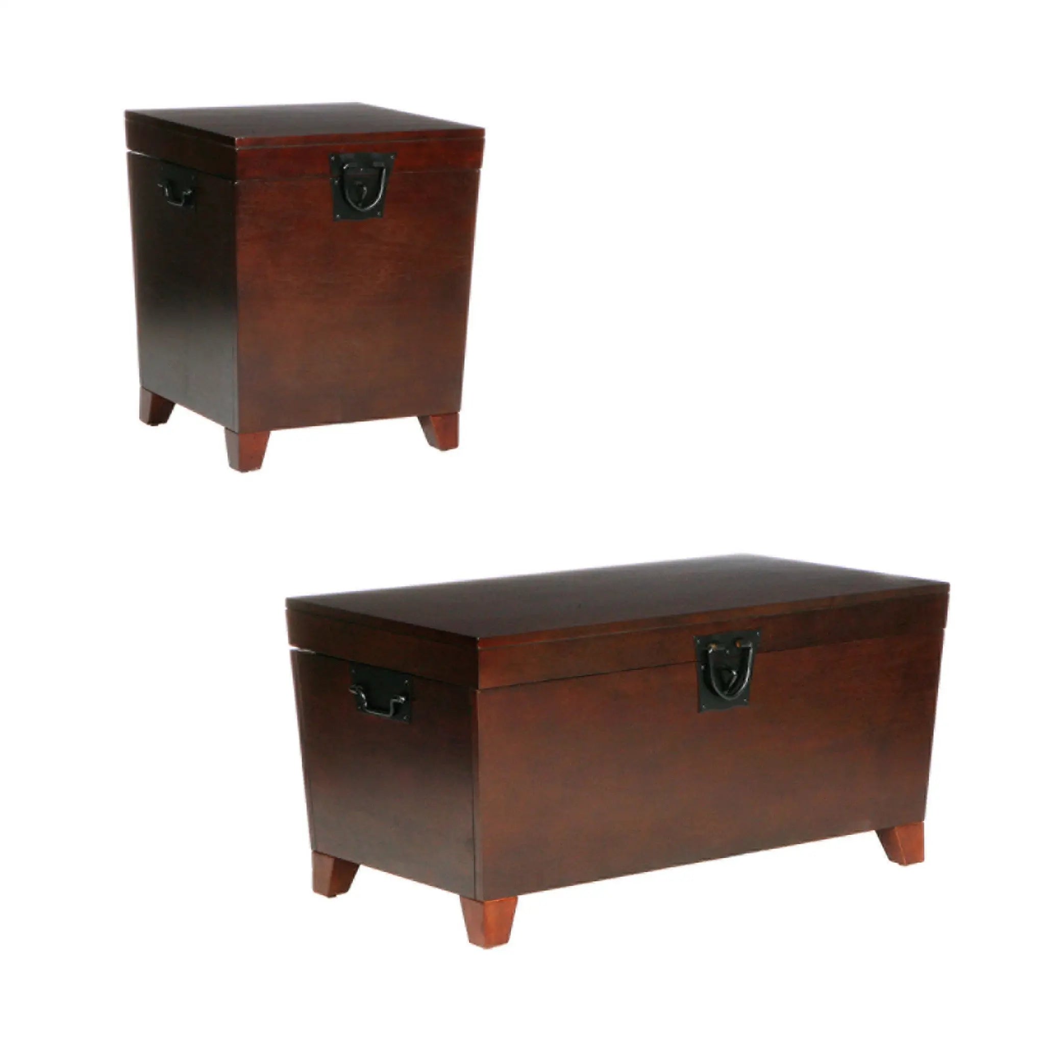 24" Brown Solid Wood And Manufactured Wood Square End Table Homeroots Living Room