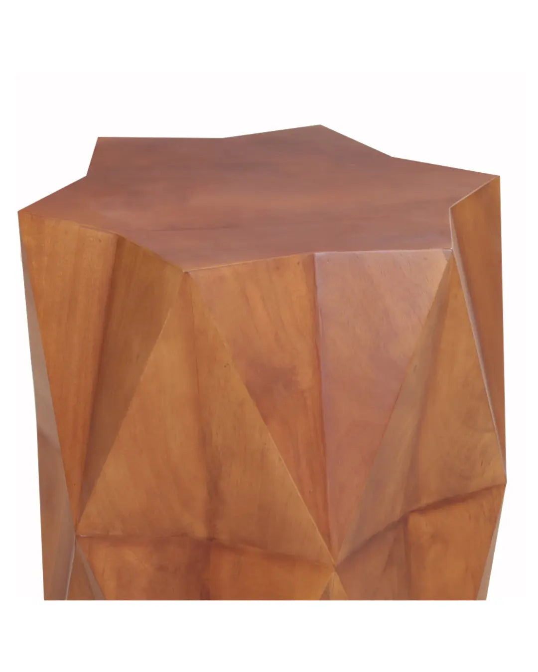 24" Brown Solid Wood End Table Homeroots Living Room