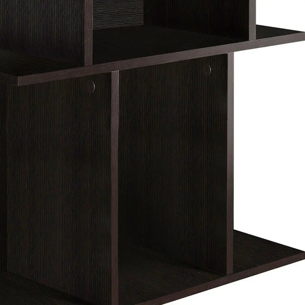 24" Brown Wood End Table With 6 Homeroots Living Room