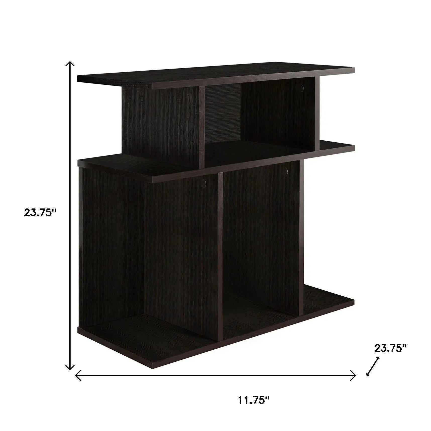 24" Brown Wood End Table With 6 Homeroots Living Room