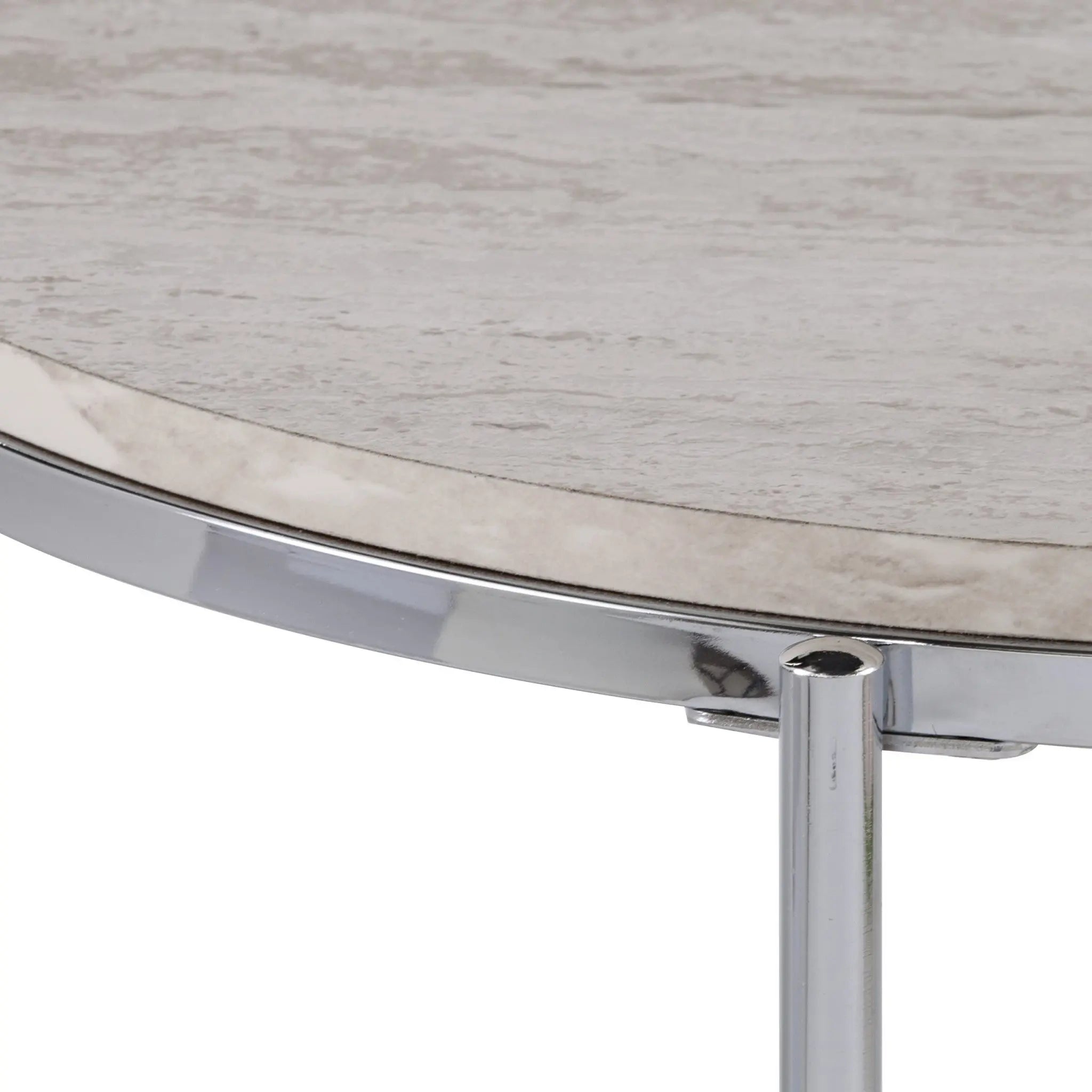 24" Chrome Manufactured Wood And Iron Rectangular End Table With Shelf Homeroots Living Room