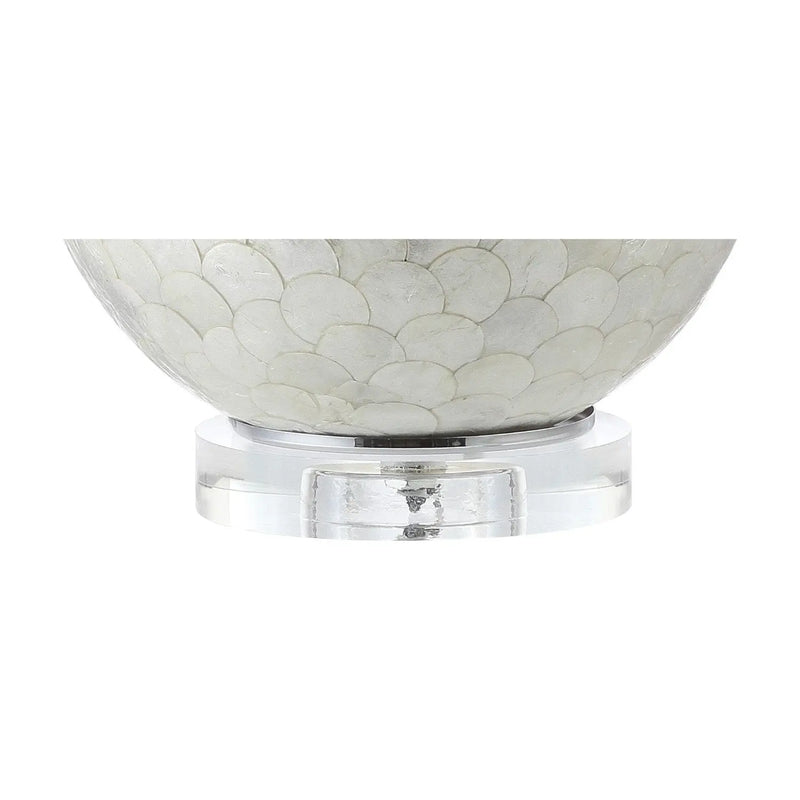 24" Clear Globe Lamp Base With Drum Shade Homeroots Lighting
