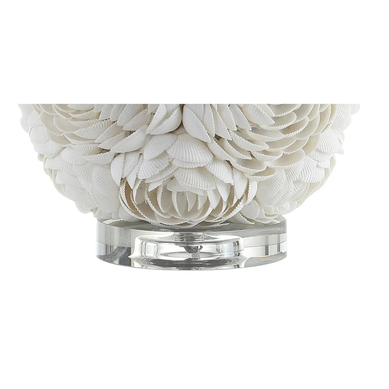 24" Clear Novelty Table Lamp With Drum Shade Homeroots Lighting