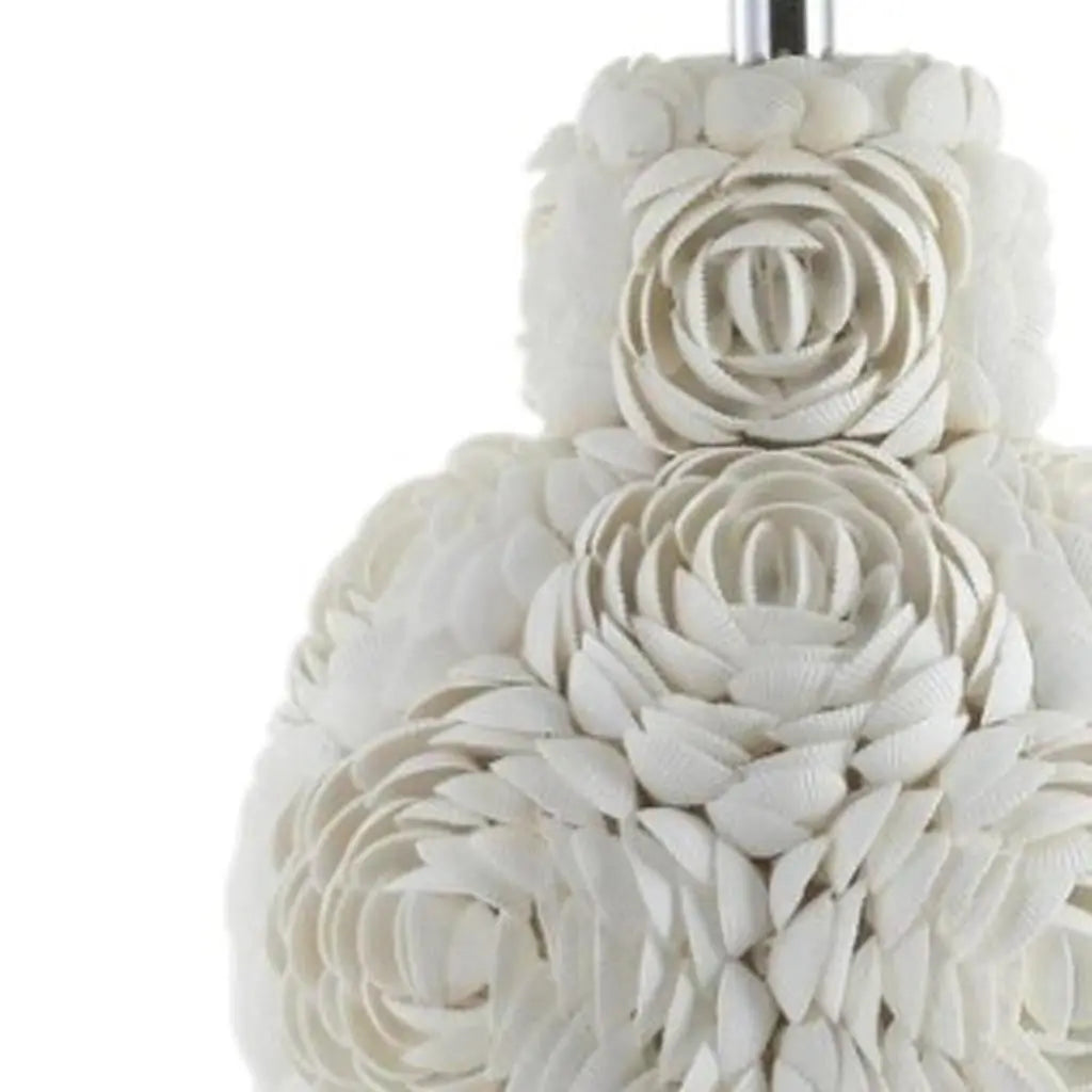 24" Clear Novelty Table Lamp With Drum Shade Homeroots Lighting