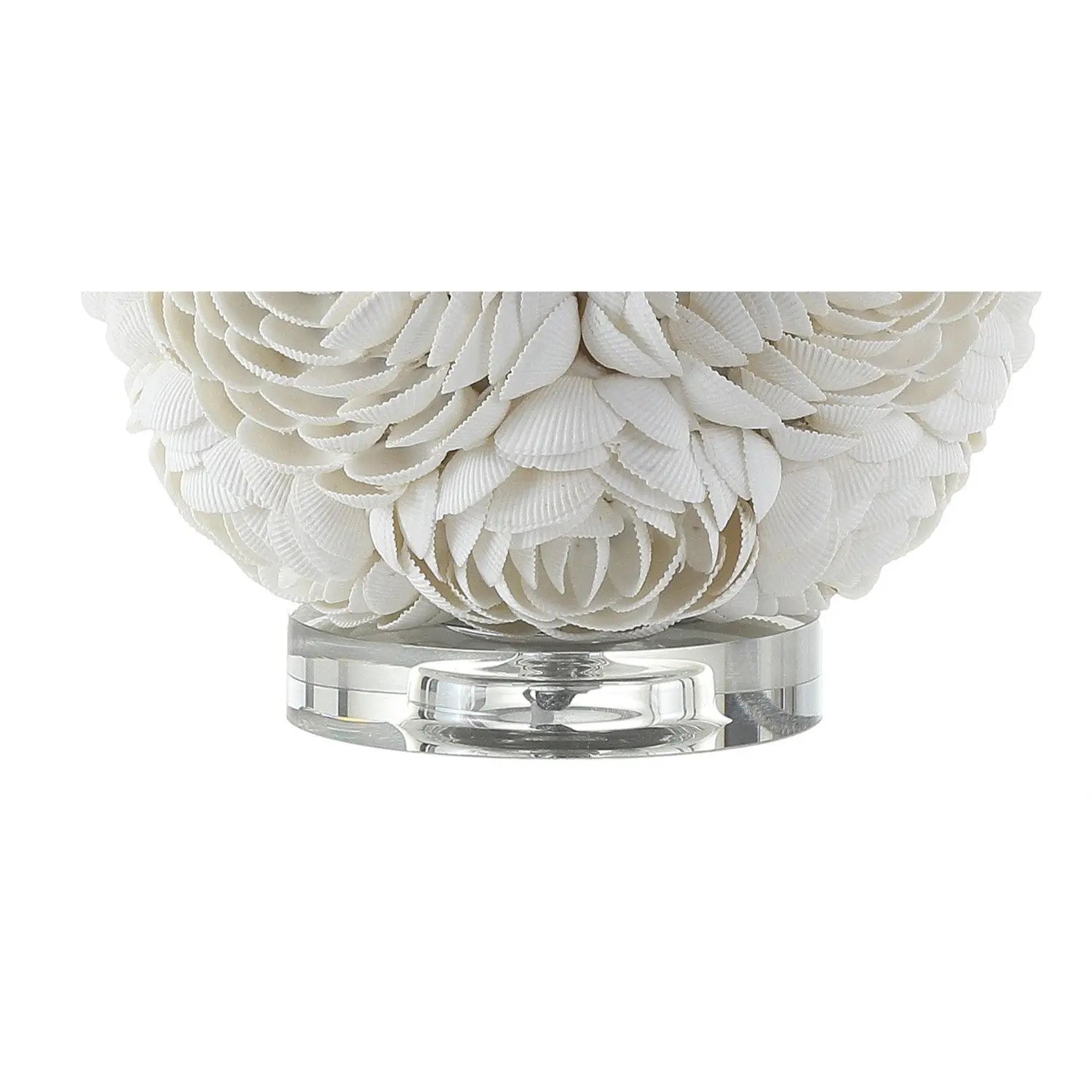 24" Clear Novelty Table Lamp With Drum Shade Homeroots Lighting