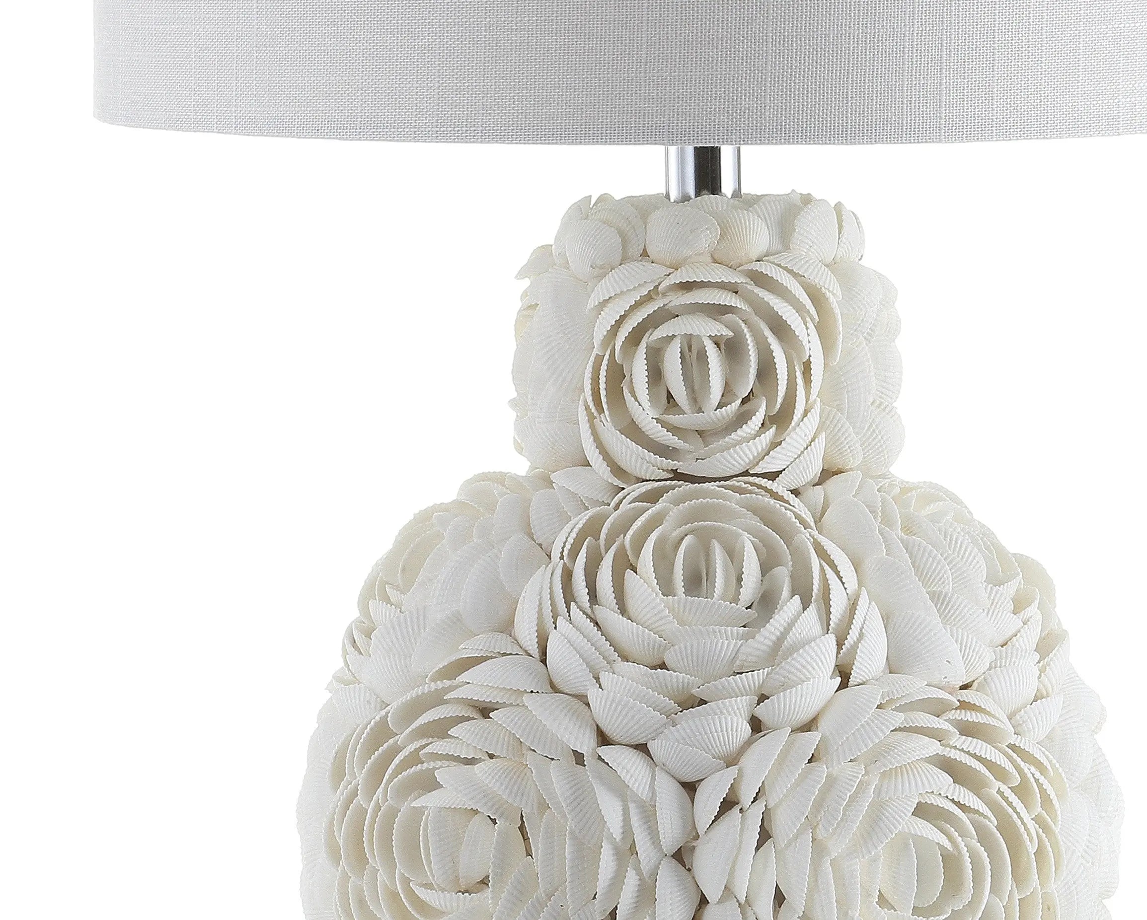 24" Clear Novelty Table Lamp With Drum Shade Homeroots Lighting
