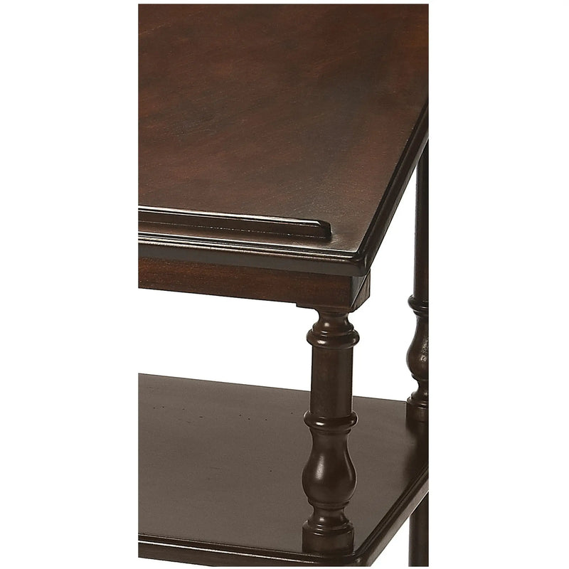 24" Dark Brown Standing Desk Homeroots Office