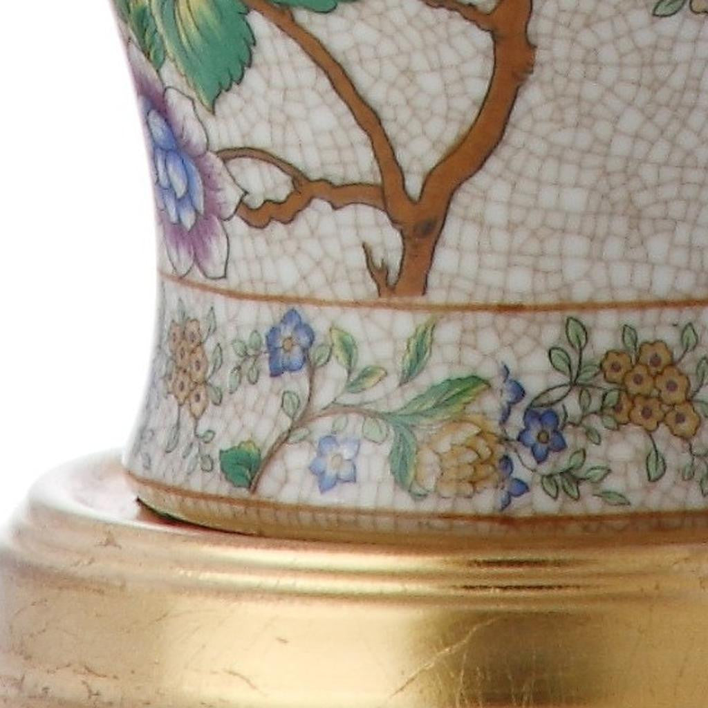 24" Gold And Off White Urn Table Lamp With Empire Shade Homeroots Lighting