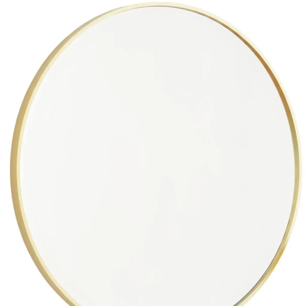 24" Gold Metal Round Framed Bathroom Vanity Mirror - GreatEagleInc