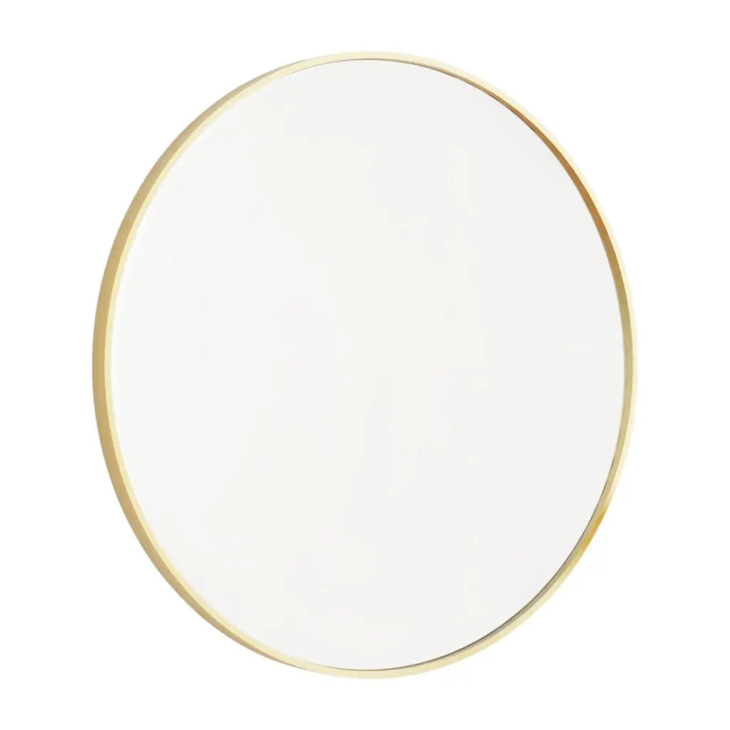 24" Gold Metal Round Framed Bathroom Vanity Mirror - GreatEagleInc