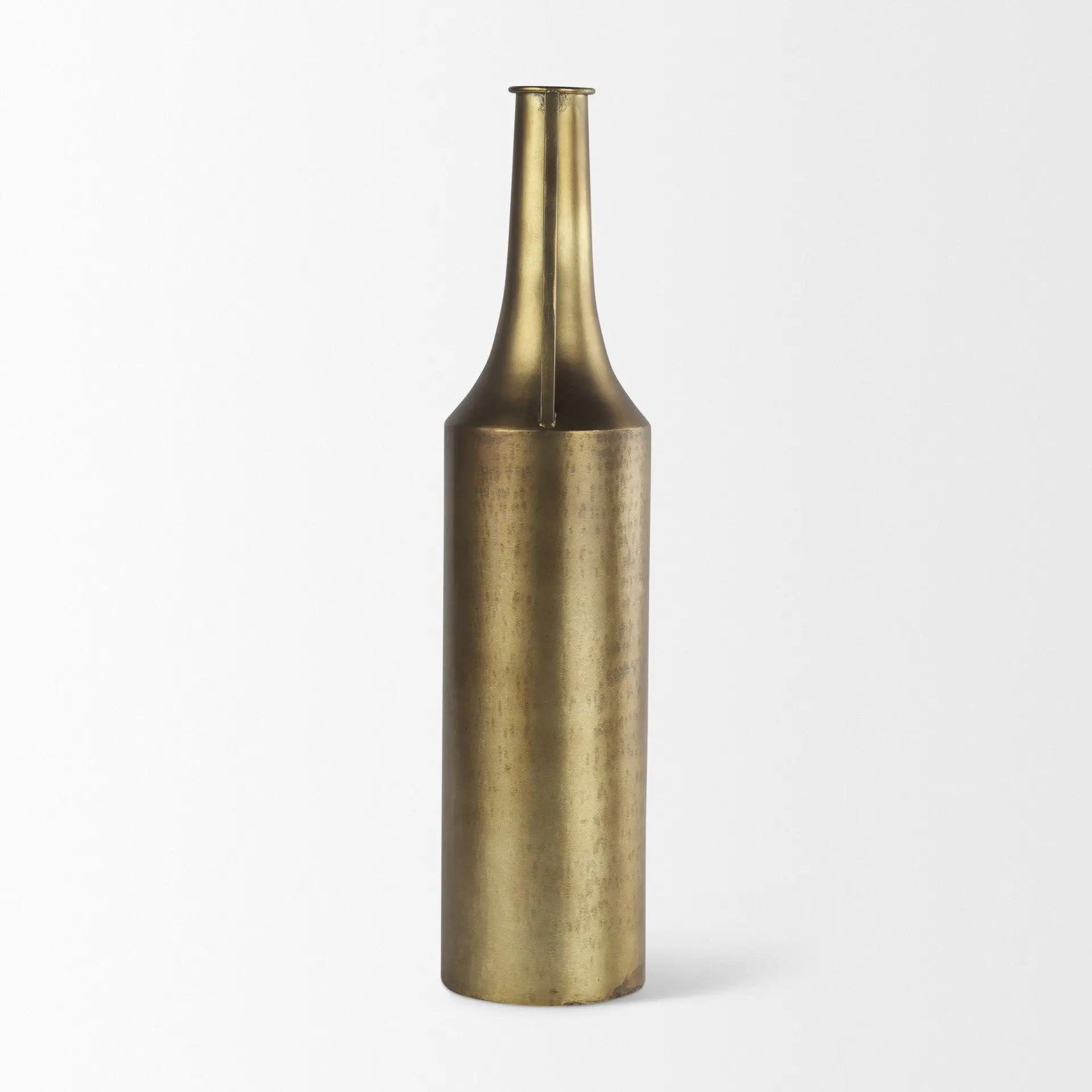24" Gold Metal Table Vase Homeroots Home Decor