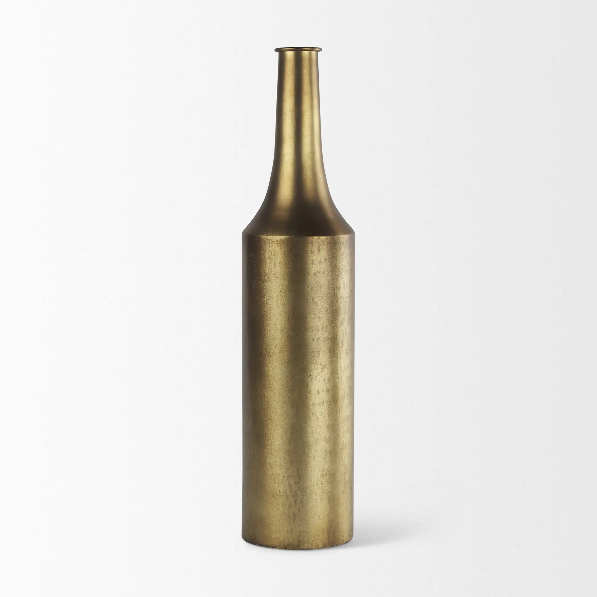 24" Gold Metal Table Vase Homeroots Home Decor