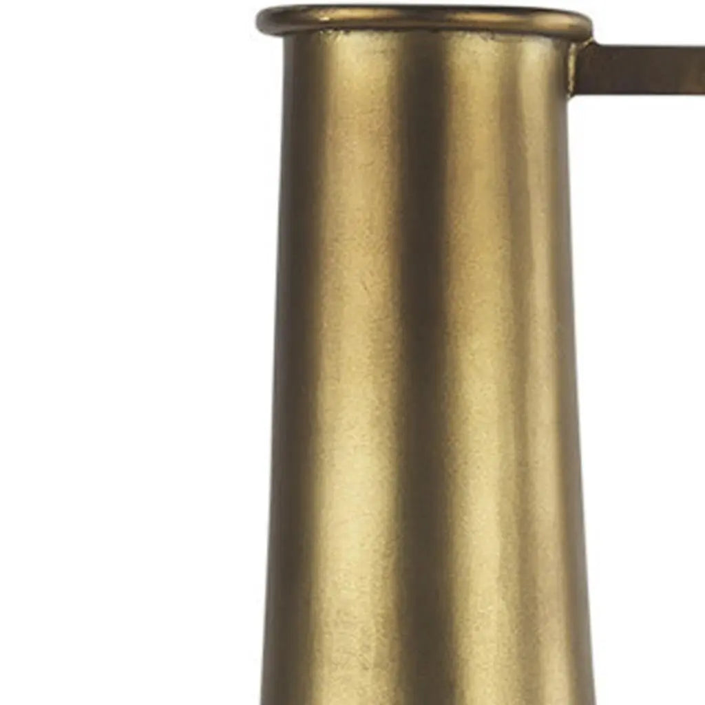 24" Gold Metal Table Vase Homeroots Home Decor