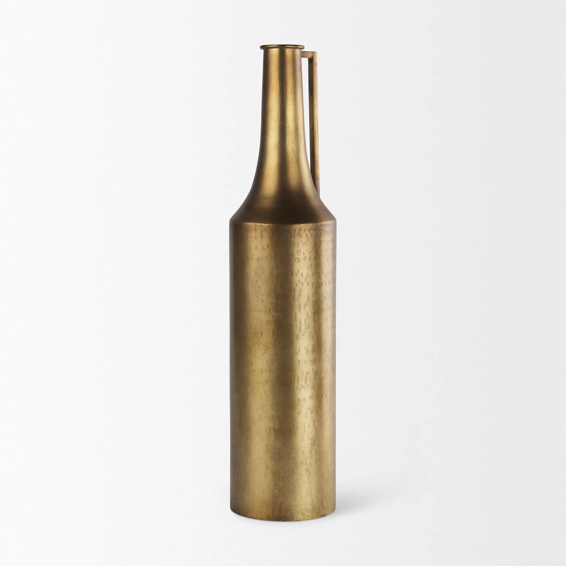 24" Gold Metal Table Vase Homeroots Home Decor
