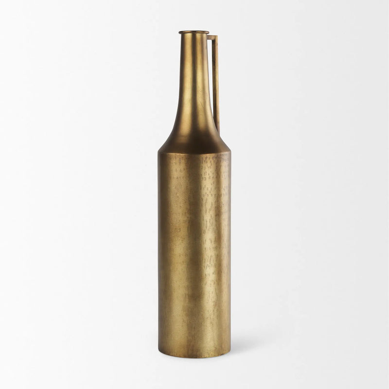 24" Gold Metal Table Vase Homeroots Home Decor