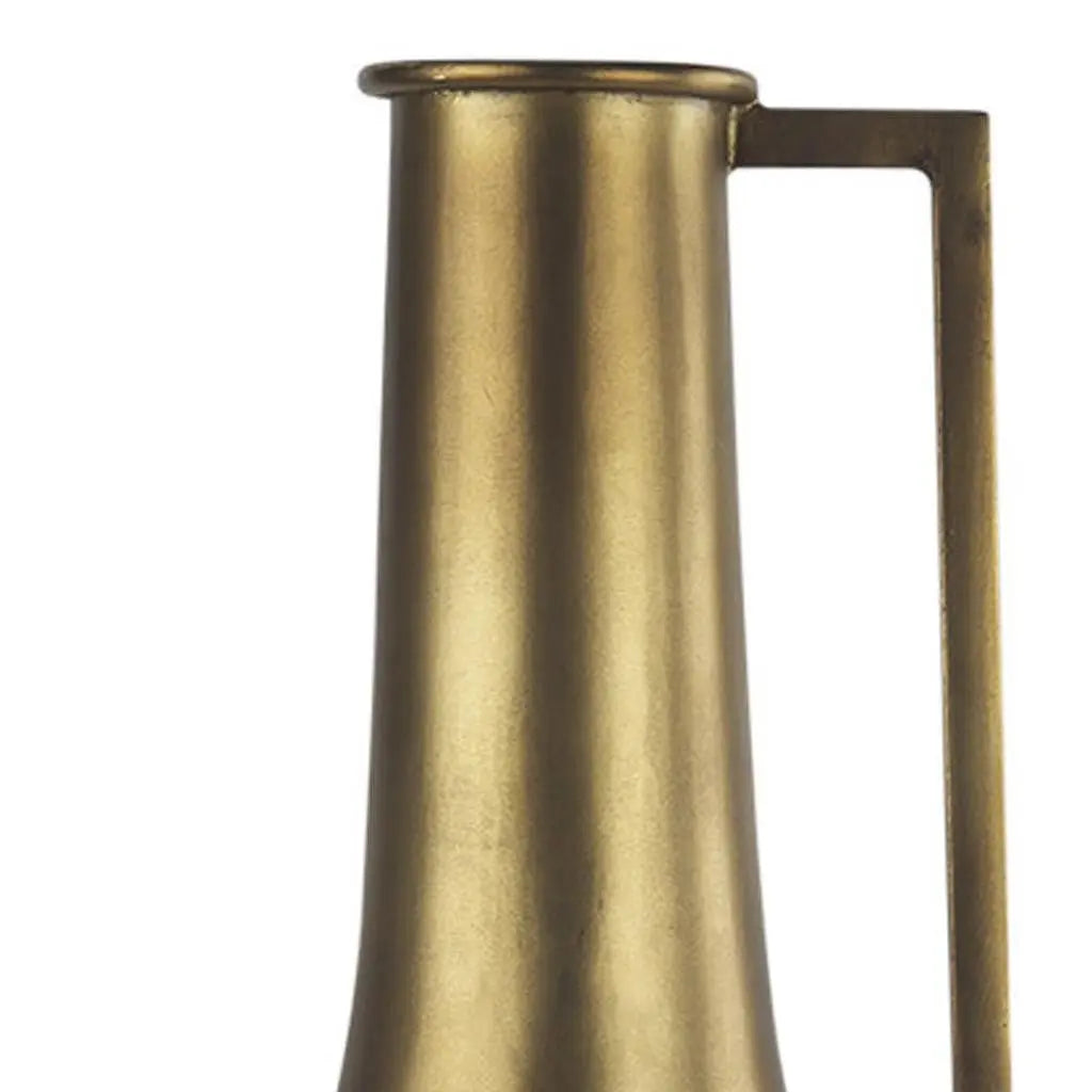 24" Gold Metal Table Vase Homeroots Home Decor