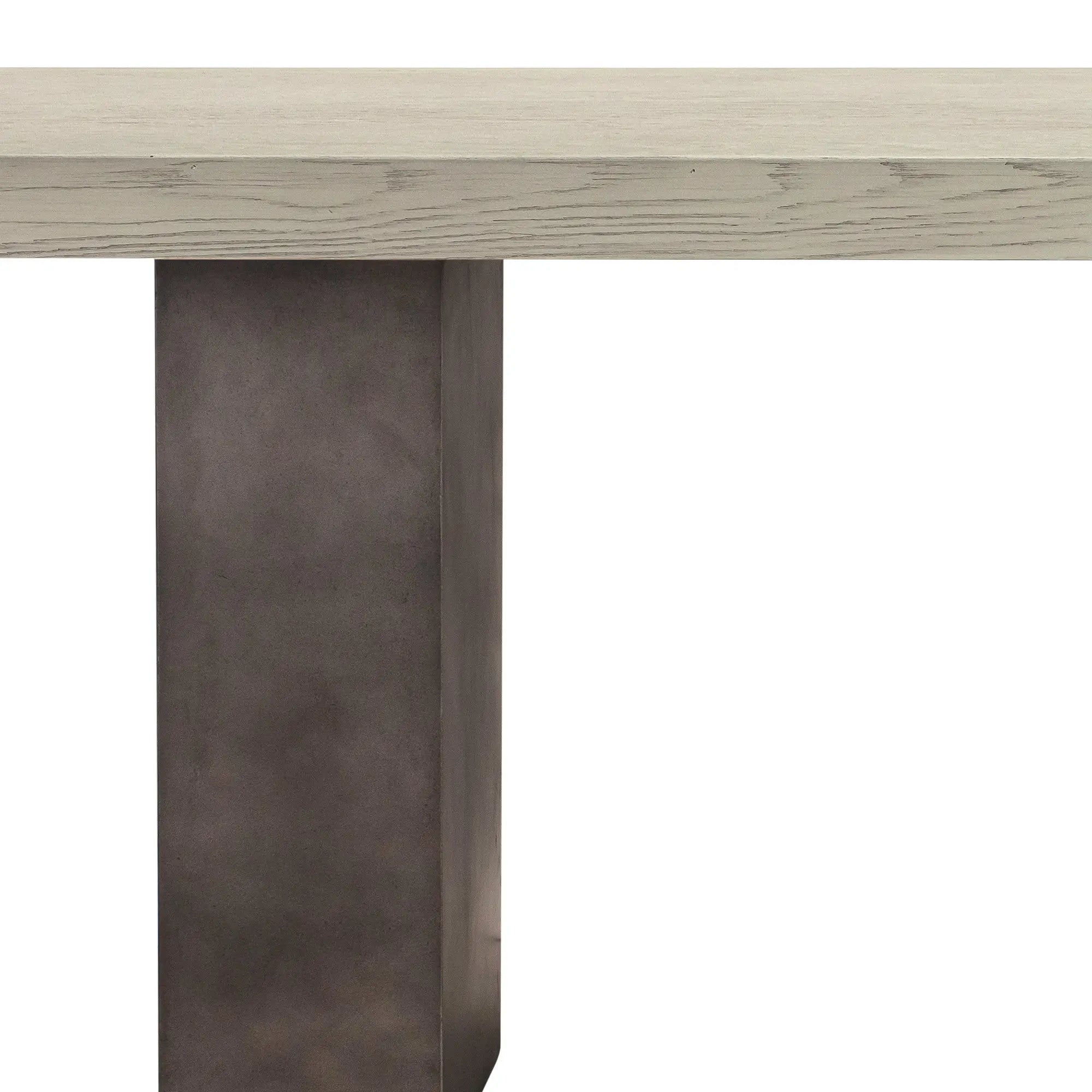 24" Gray And Dark Gray Solid Wood And Concrete Coffee Table Homeroots Living Room