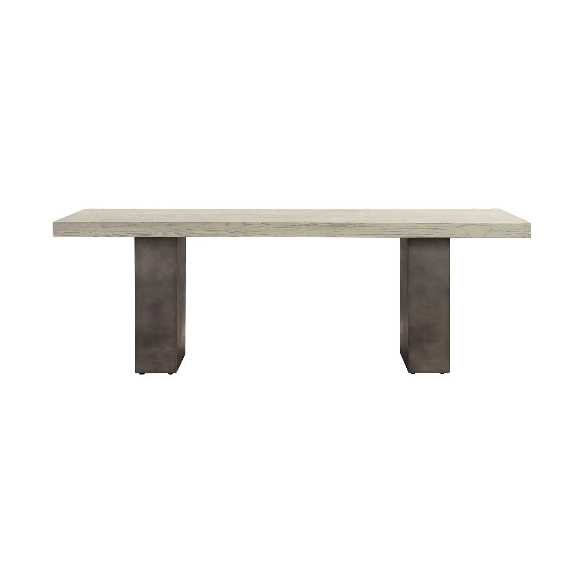 24" Gray And Dark Gray Solid Wood And Concrete Coffee Table Homeroots Living Room