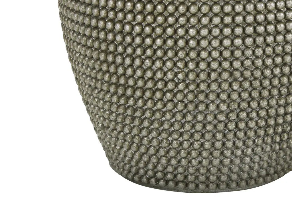 24" Gray Round Table Lamp With Ivory Drum Shade Homeroots Lighting