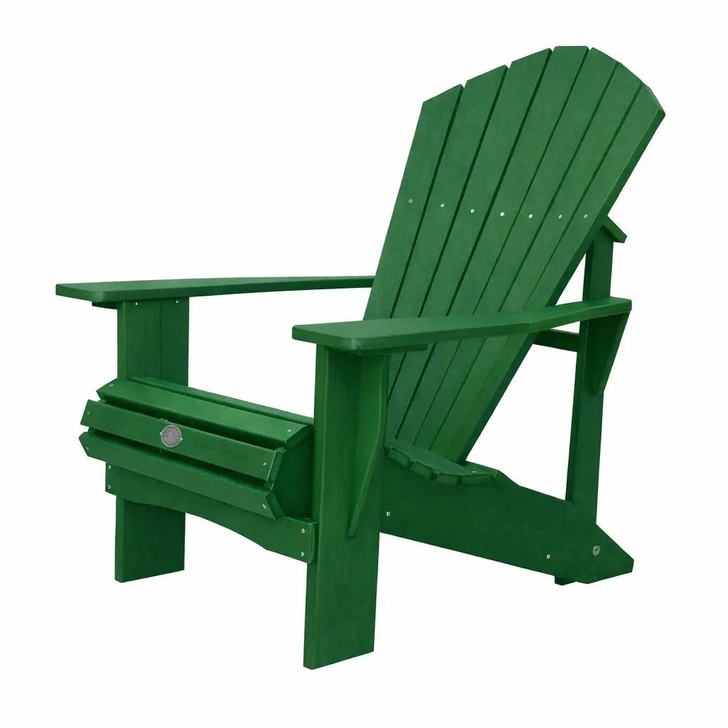 24" Green Heavy Duty Plastic Outdoor Adirondack Chair Homeroots Outdoor