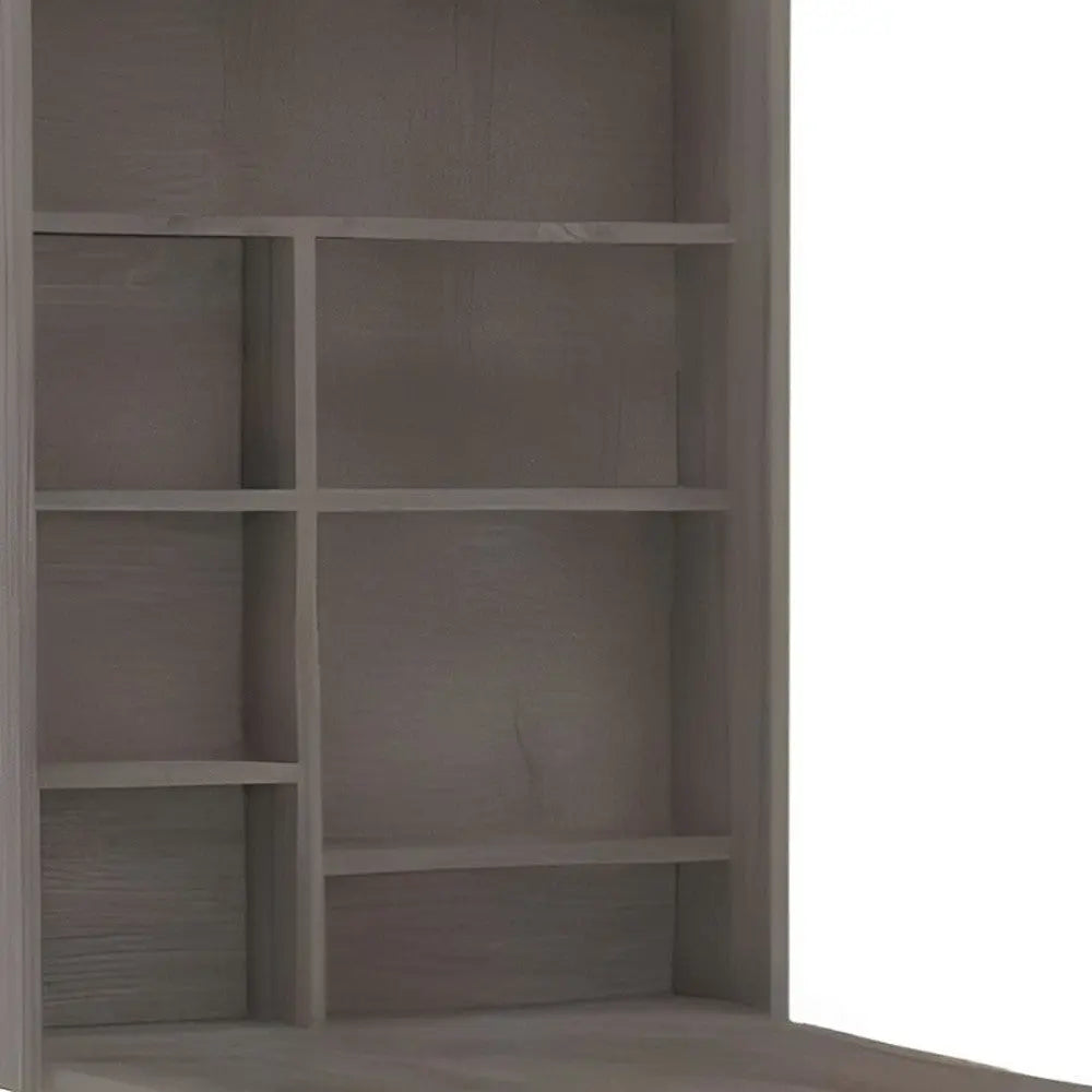 24" Light Gray Floating Desk Homeroots Office