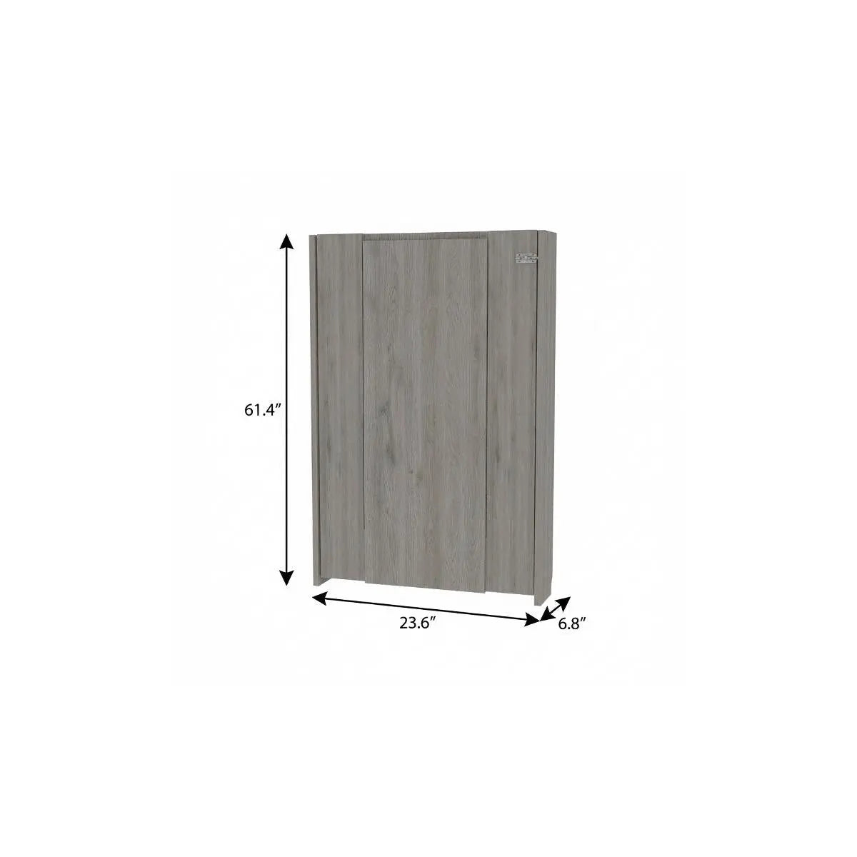 24" Light Gray Floating Desk Homeroots Office