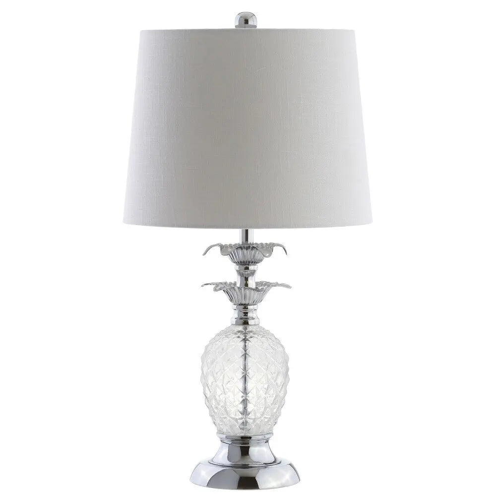 24" Silver Novelty Table Lamp With Drum Shade Homeroots Lighting