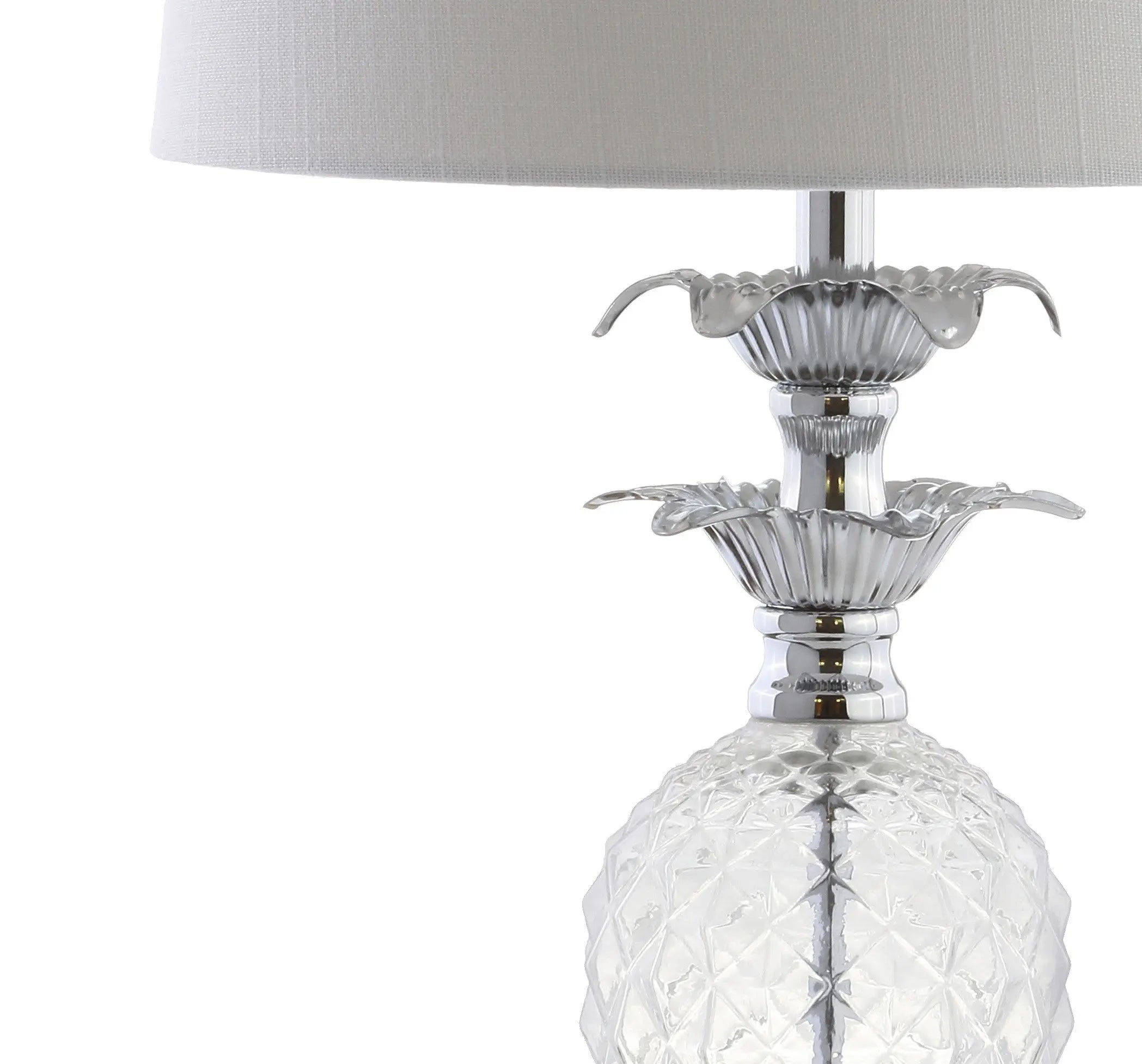 24" Silver Novelty Table Lamp With Drum Shade Homeroots Lighting