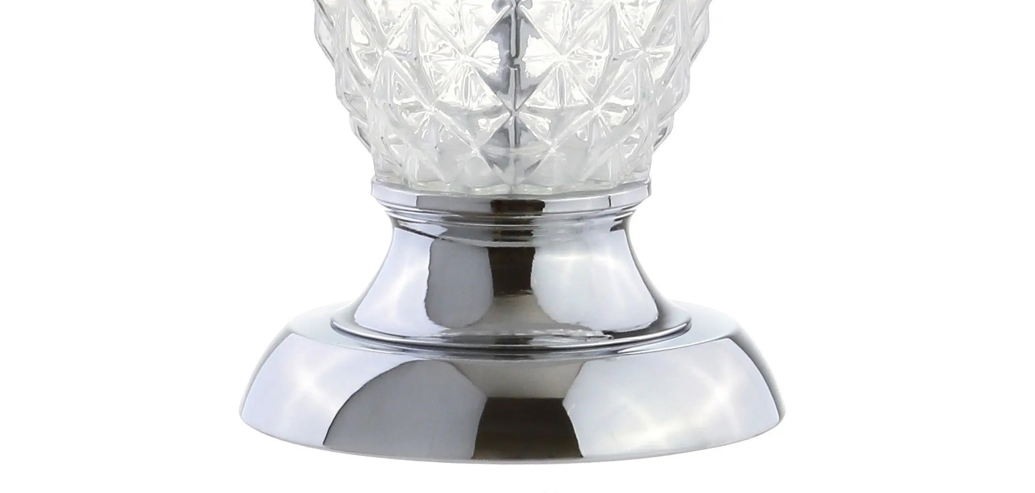 24" Silver Novelty Table Lamp With Drum Shade Homeroots Lighting
