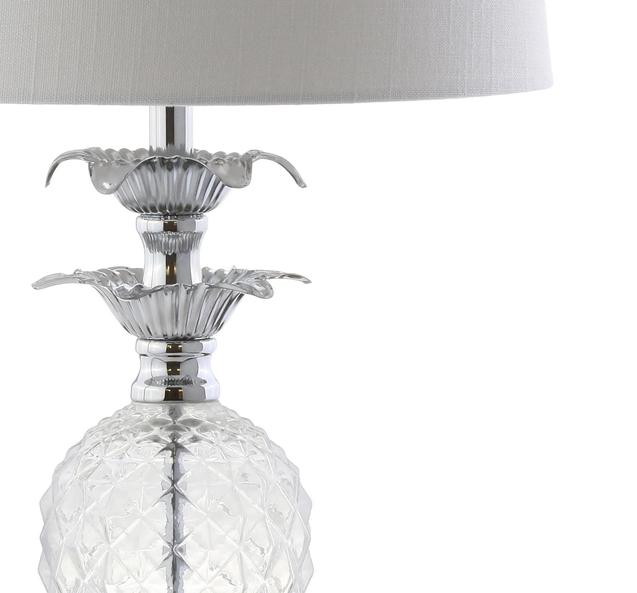 24" Silver Novelty Table Lamp With Drum Shade Homeroots Lighting