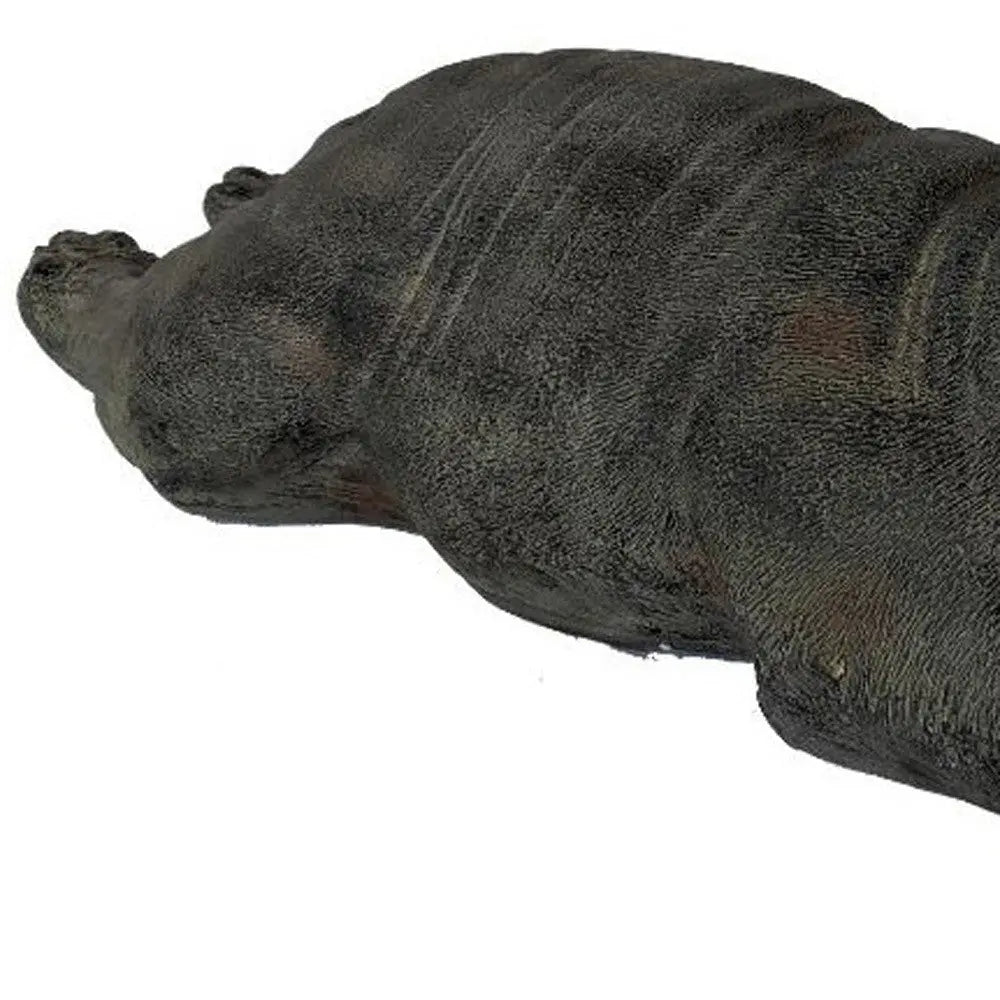 24" Sleepy Bulldog Indoor Outdoor Statue Homeroots Outdoor