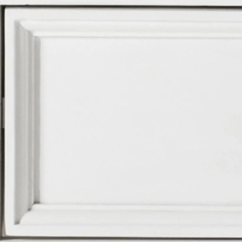 24" White Solid Wood Distressed One Drawer Nightstand - GreatEagleInc