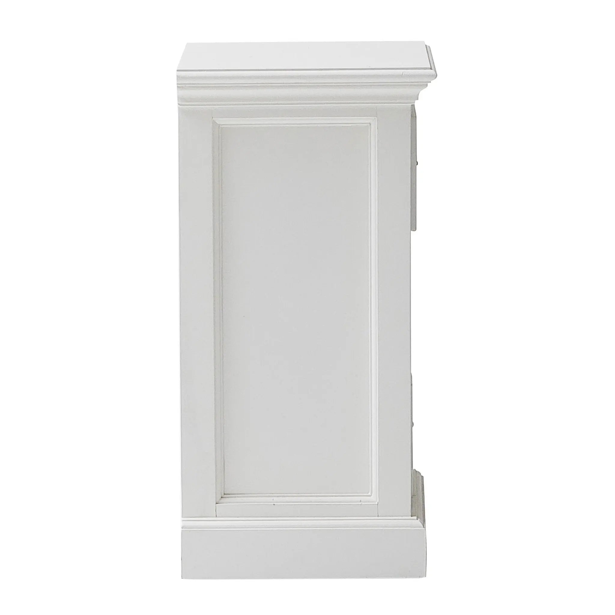 24" White Solid Wood Two Drawer Nightstand - GreatEagleInc