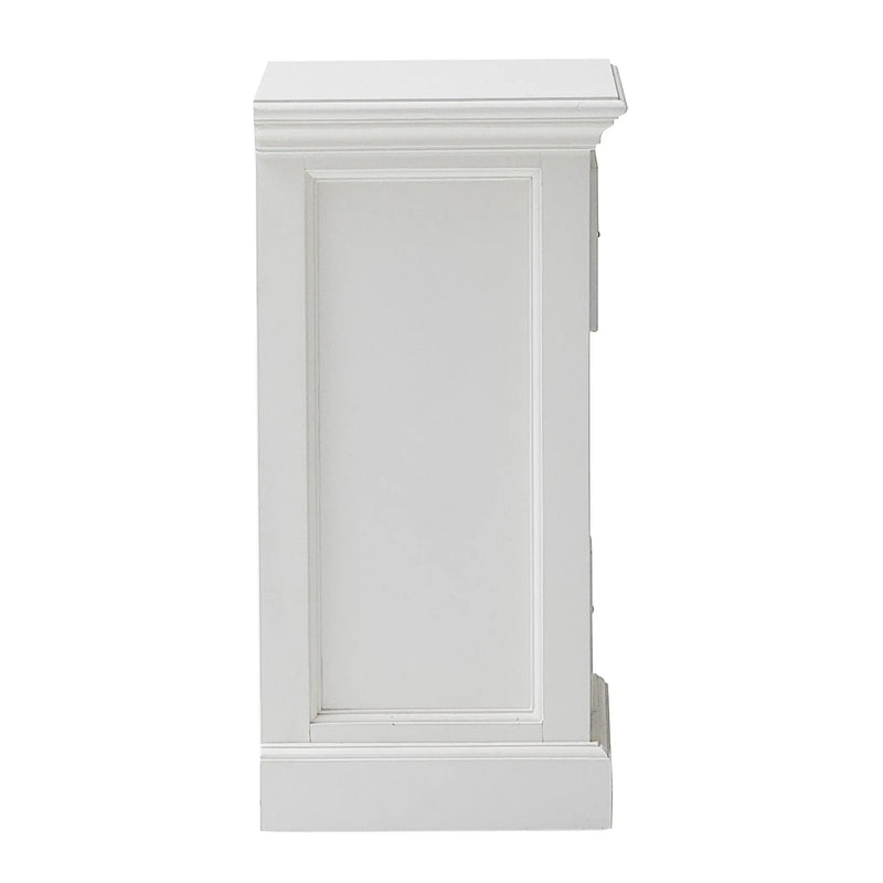 24" White Solid Wood Two Drawer Nightstand - GreatEagleInc