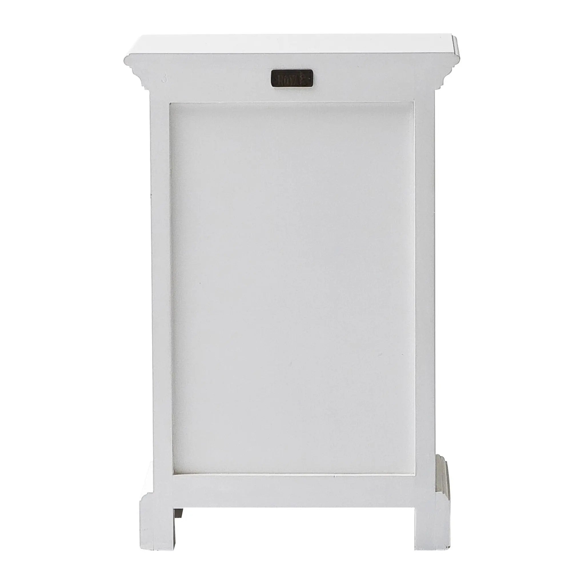 24" White Solid Wood Two Drawer Nightstand - GreatEagleInc