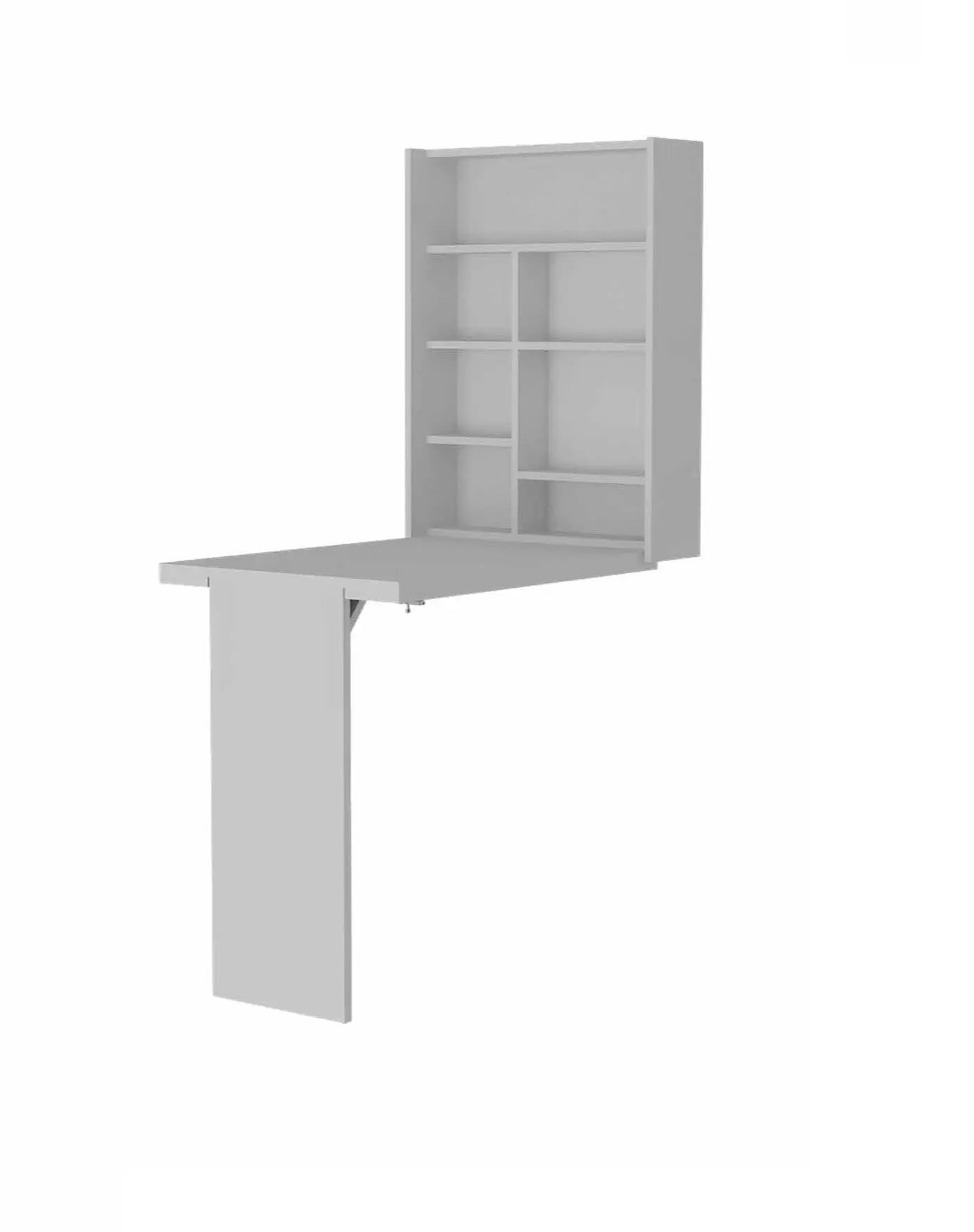 24" White Wall Mounted Writing Desk Homeroots Office