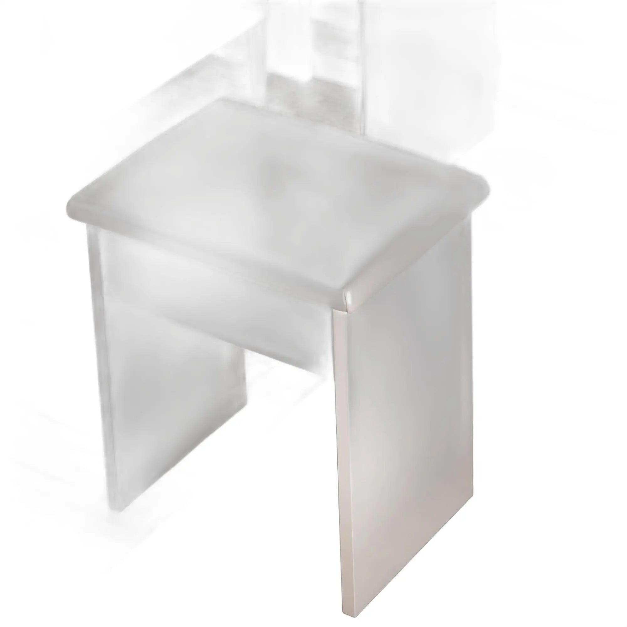 24" White Wood Mirrored Vanity Table And Lights Homeroots Living Room