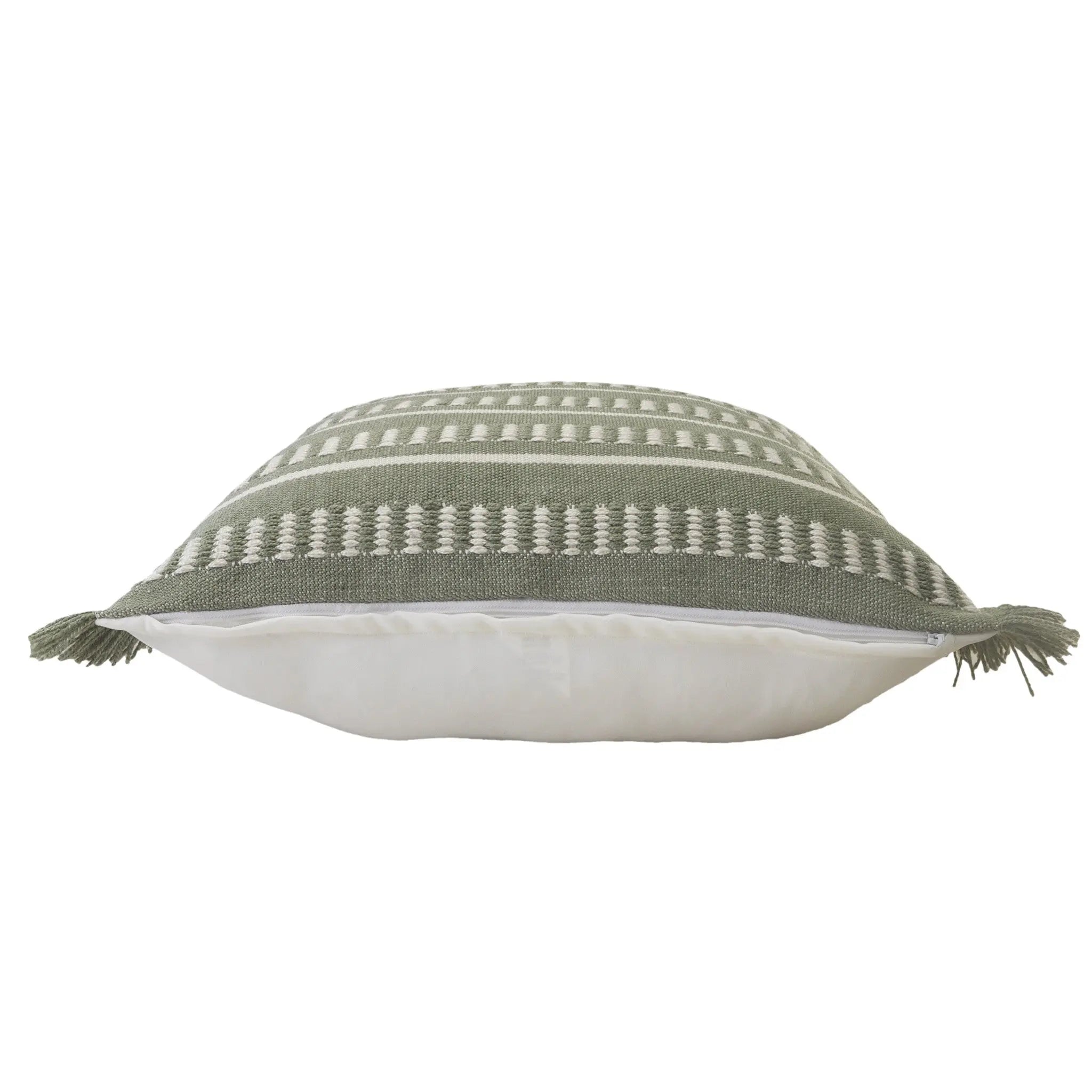 24" X 24" Green Zippered Coastal Indoor Outdoor Throw Pillow Homeroots Outdoor