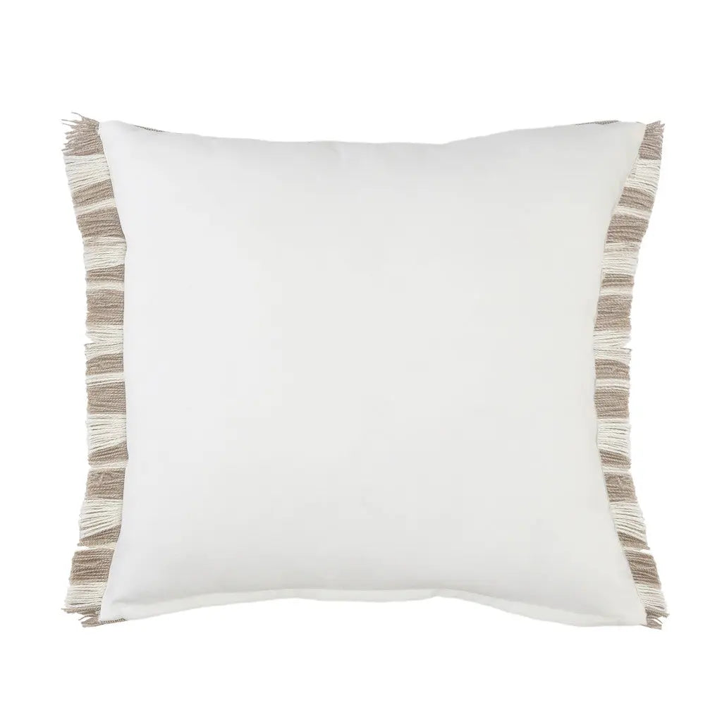 24" X 24" Tan Zippered Coastal Indoor Outdoor Throw Pillow Homeroots Outdoor