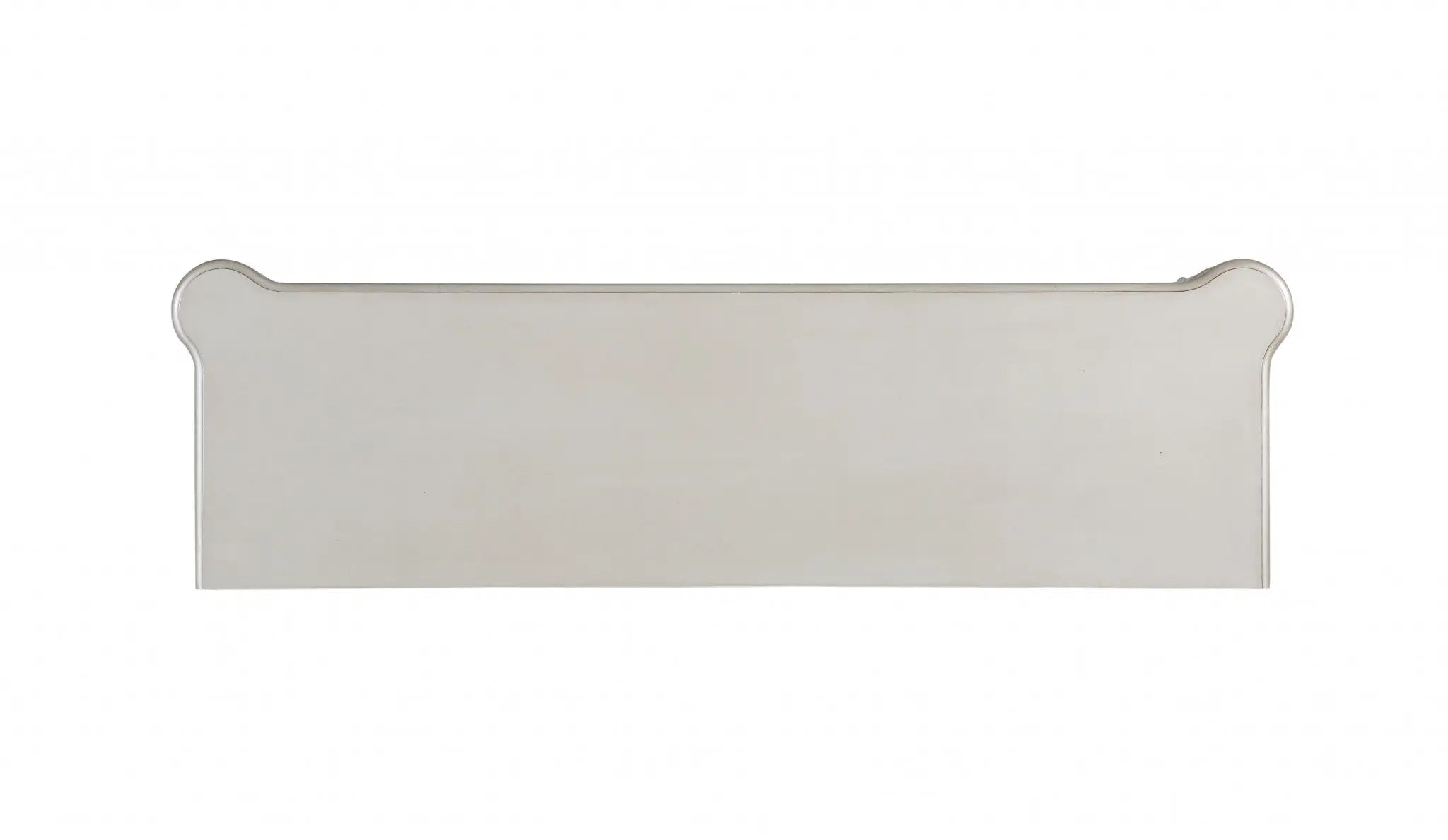 24" X 75" X 106" Antique White Wood Glass Mirror Hutch  Buffet Homeroots Kitchen & Dining