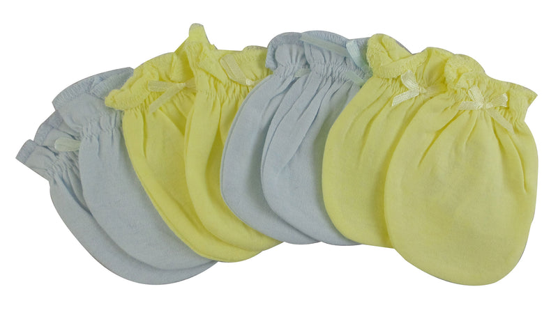 Infant Mittens (pack Of 4) 116-blue-yellow-4-pack - GreatEagleInc