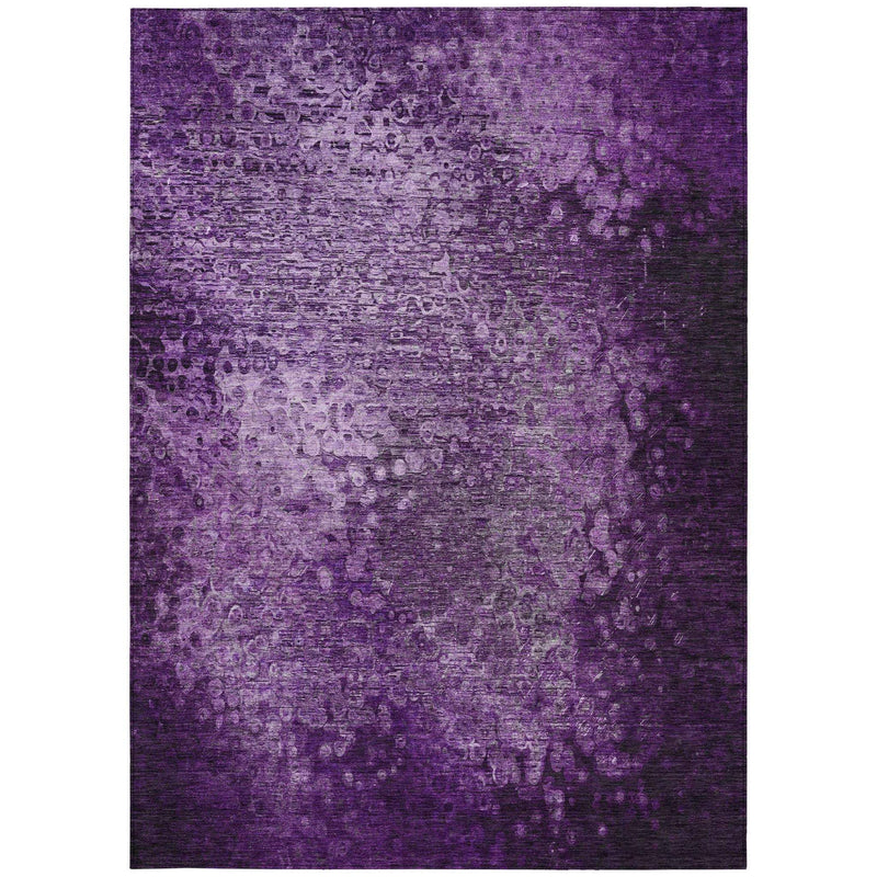 3' X 5' Purple Washable Non Skid Indoor Outdoor Area Rug - GreatEagleInc