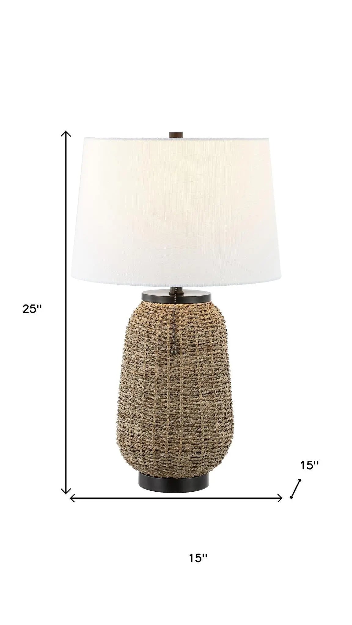 25" Antiqued Bronze Urn Table Lamp With Empire Shade Homeroots Lighting