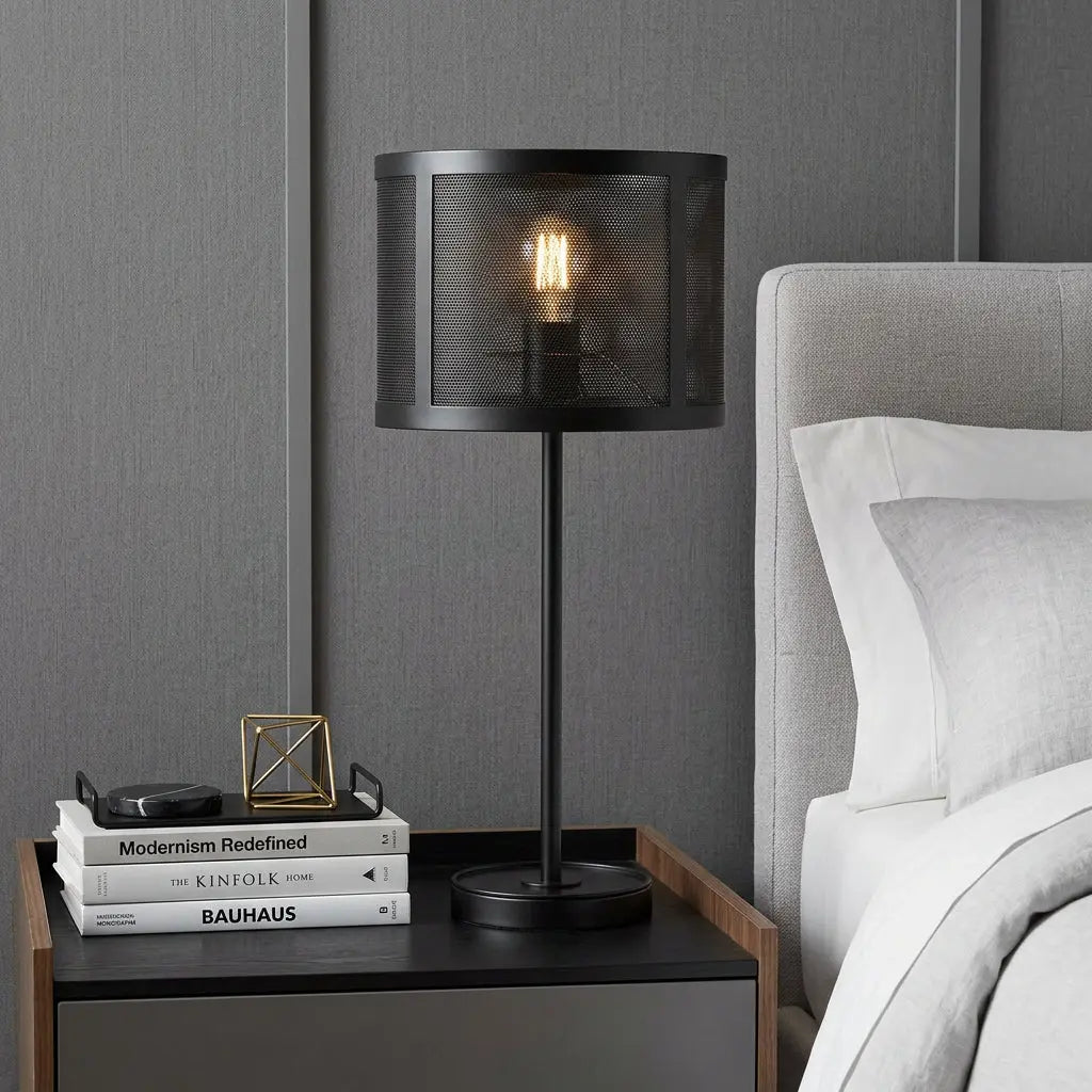 25" Black Table Lamp With Globe Shade Homeroots Lighting
