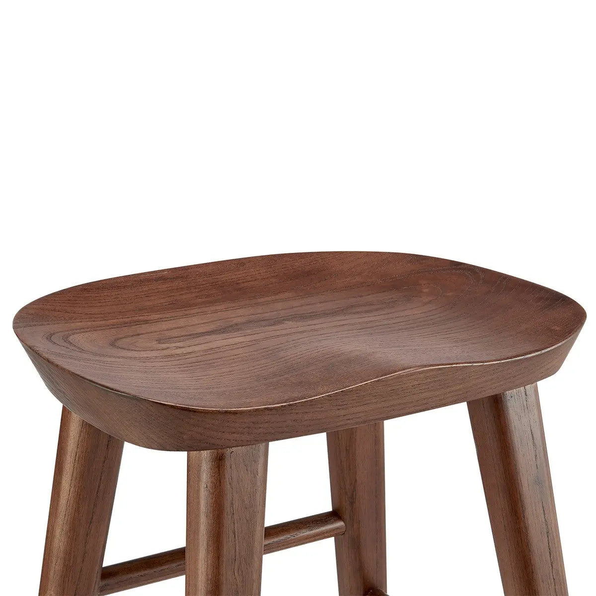 25" Brown Manufactured Wood Backless Counter Height Bar Chair Homeroots Living Room