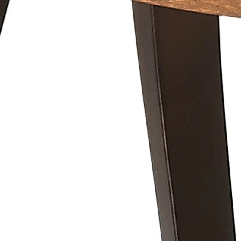 25" Brown Wood Oval Coffee Table With Drawer And Shelf Homeroots Living Room