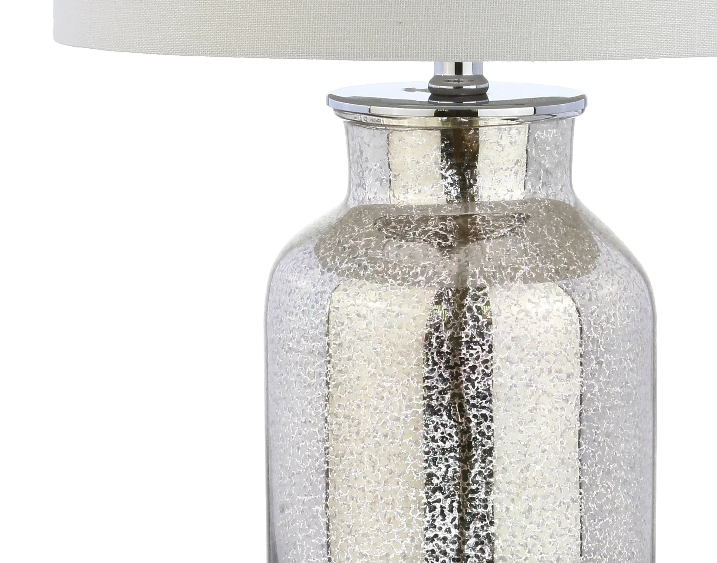 25" Clear Novelty Table Lamp With Drum Shade Homeroots Lighting