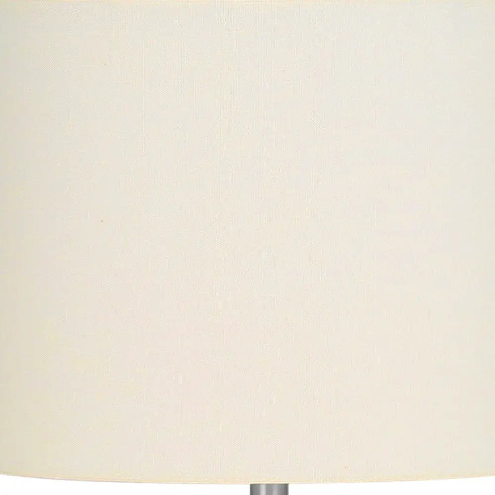 25" Cream Novelty Table Lamp With Cream Drum Shade Homeroots Lighting