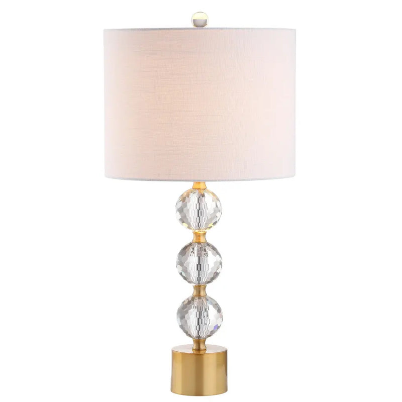 25" Gold Novelty Table Lamp LED With Drum Shade Homeroots Lighting